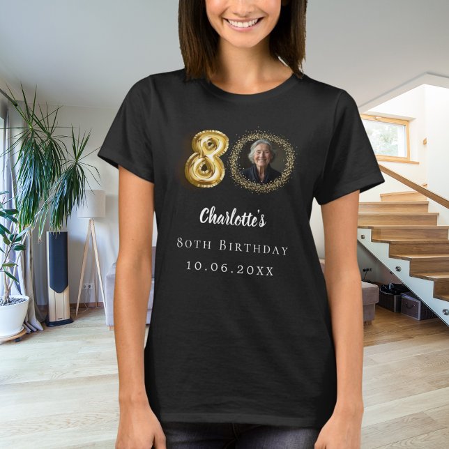 Camiseta 80.ª foto de oro negro (Subido por el creador)