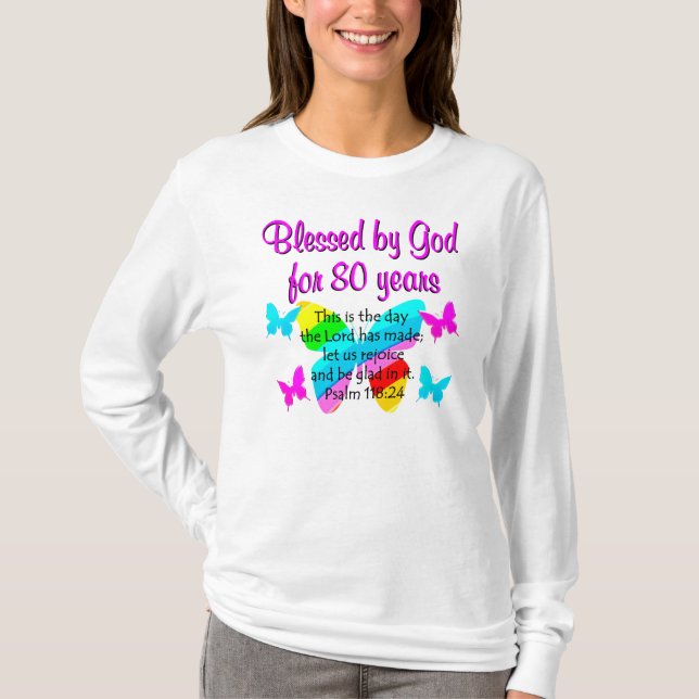 CAMISETA 80.ª ORACIÓN DE CUMPLEAÑOS (Anverso)
