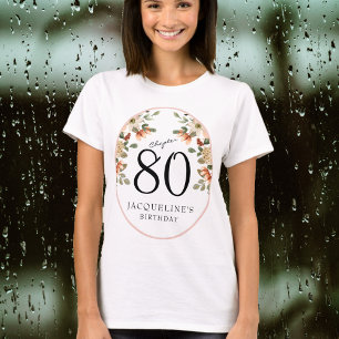 Camiseta 80.ª Vintage Floral