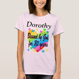 CAMISETA 80.º AMOR RELLENADO PERSONALIZADO CUMPLEAÑOS EN CA