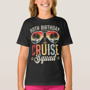 Camiseta 80.º Chica De Confrontación De La Familia De Cruce