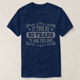 Camiseta 80.º cumpleaños