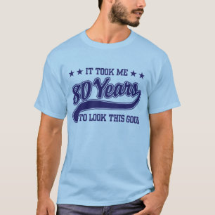 Camiseta 80.º cumpleaños