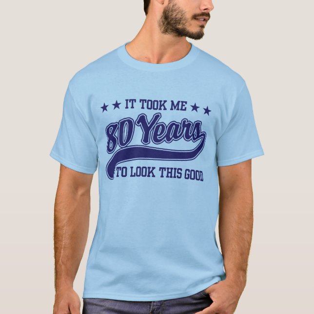 Camiseta 80.º cumpleaños (Anverso)