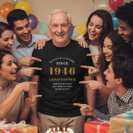 Camiseta 80.º cumpleaños 1946 Regalo de cosecha personaliza