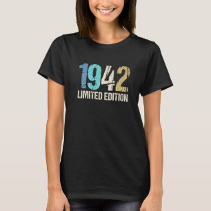 Camiseta 80.º cumpleaños damas hombres 80 años 1942 16