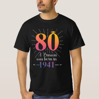Camiseta 80.º regalo de cumpleaños 80 años