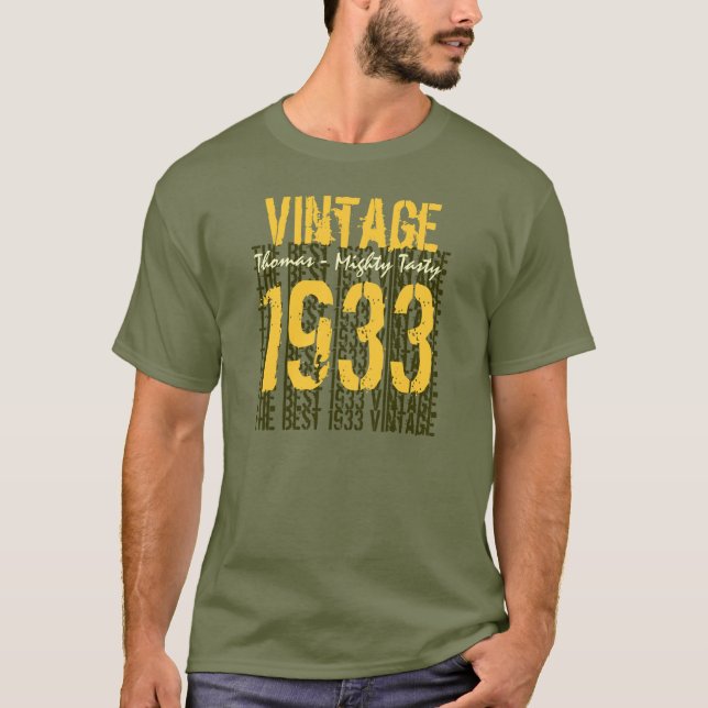 Camiseta 80.º regalo de cumpleaños Mejor cosecha de 1933 (Anverso)
