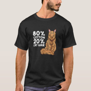 Camiseta 80 Algodón 20 Ropa De Madre Gato De Cabello Para M