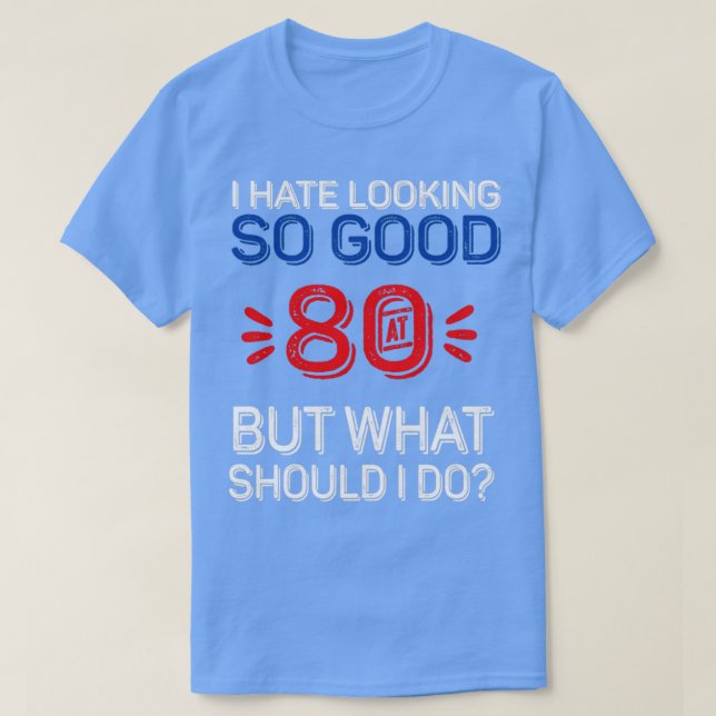 Camiseta 80° Aniversario Boda Para Él, 80 Cumpleaños F (Diseño del anverso)