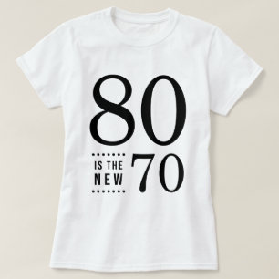 Camiseta 80 Aniversario Negro 80 es el nuevo 70