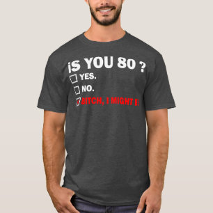 Camiseta 80 años cumpleaños 80