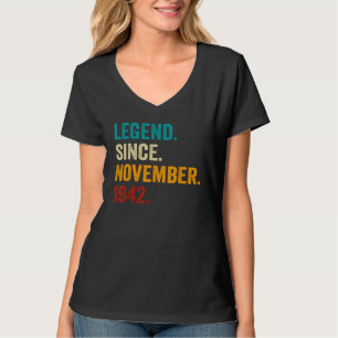 Camiseta 80 años de edad  80 cumpleaños Hombres Leyenda Des
