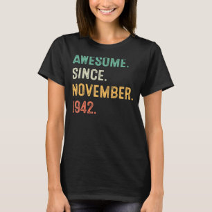 Camiseta 80 años de edad 80 hombres de cumpleaños asombroso