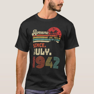Camiseta 80 años de edad increíble desde julio de 1942 80º 