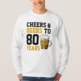 Camiseta 80 años de júbilo y cerveza a 80 años