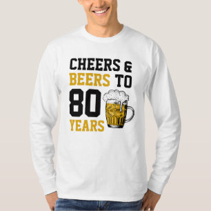 Camiseta 80 años de júbilo y cerveza a 80 años