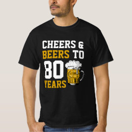 Camiseta 80 años de júbilo y cerveza a 80 años