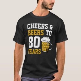 Camiseta 80 años de júbilo y cerveza a 80 años