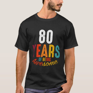 Camiseta 80 Años De Ser Una Impresionante Pía