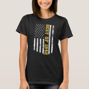 Camiseta 80 Años Mejor De 1942 80º cumpleaños