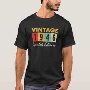 Camiseta 80 años nacido en 1946 80 años presente