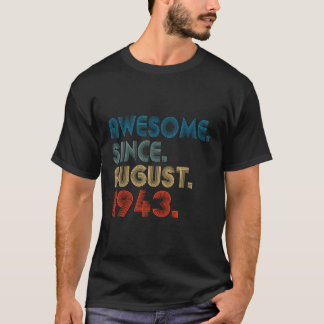 Camiseta 80 Increíble Desde Agosto De 1943 80