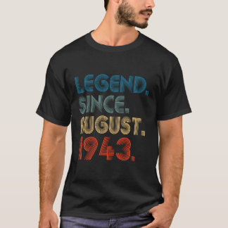 Camiseta 80 Leyenda Desde Agosto De 1943 80ª