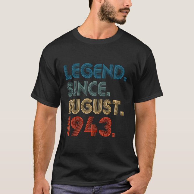 Camiseta 80 Leyenda Desde Agosto De 1943 80ª (Anverso)