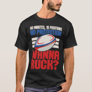 Camiseta 80 Minutos Sin Protección Jugador De Rugby Deporte
