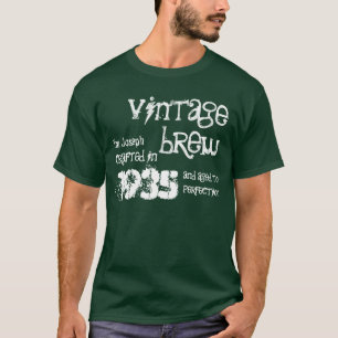 Camiseta 80.o Cumpleaños Brew B80A del vintage de 1935 o