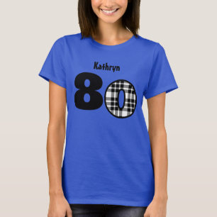 Camiseta 80.o Cumpleaños o 20 30 40 50 60 70 90 AÑOS de V