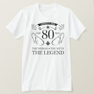 Camiseta 80.o Cumpleaños para las mujeres
