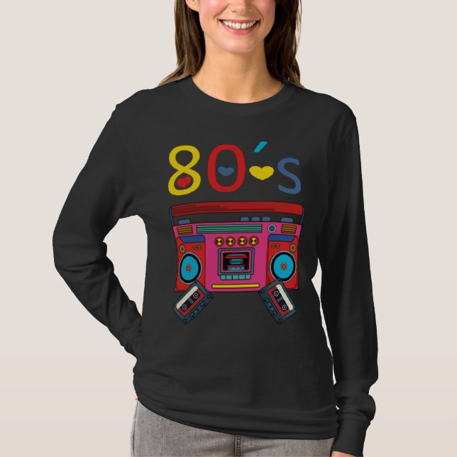Camiseta 80´s themed party 80 s costume  I love the 80s (Anverso)