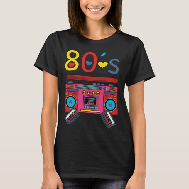 Camiseta 80´s themed party 80 s costume  I love the 80s (Anverso)