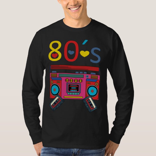 Camiseta 80´s themed party 80 s costume  I love the 80s (Anverso)
