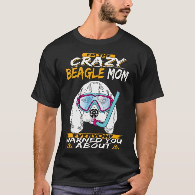 Camiseta 80 Soy la loca Beagle Mom (Anverso)