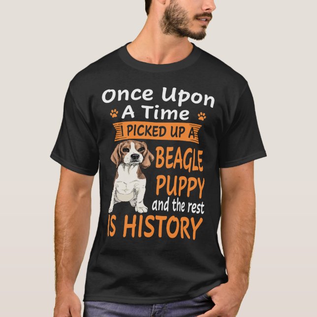 Camiseta 80 Uno A La Vez - Cachorro Beagle (Anverso)