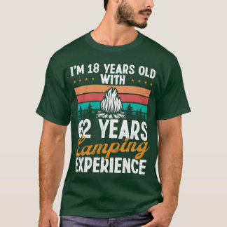 Camiseta 80 Year Old Camper Mountains Camping 80 Birthday f