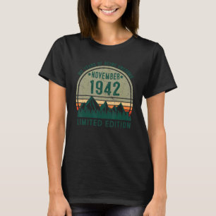 Camiseta 80 Years Old November 1942 80th Bday