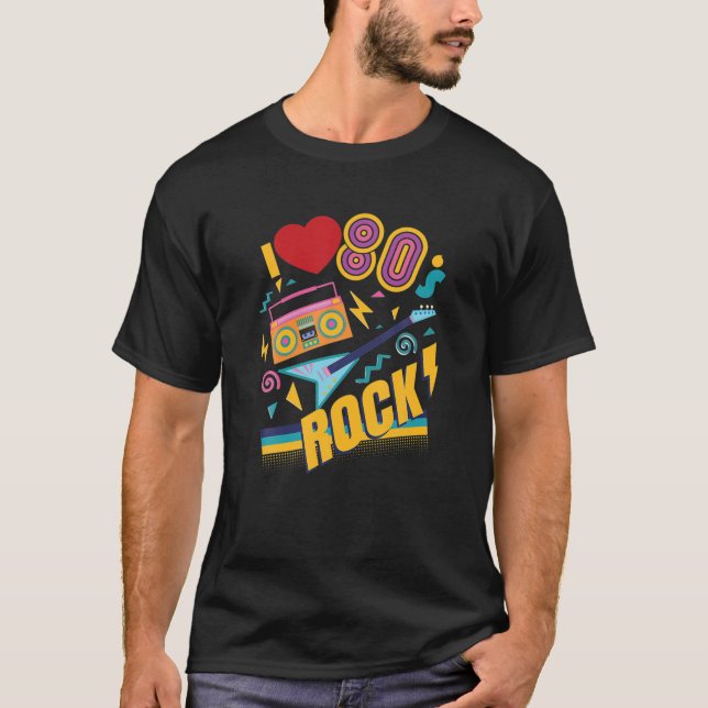 Camiseta 80S 80Ies Ochenta Rock Fiesta Retro Regalo Flashba (Anverso)