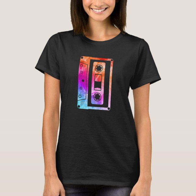 Camiseta 80s 90s Mixtape Cassette Tape Music Retro Party 1 (Anverso)