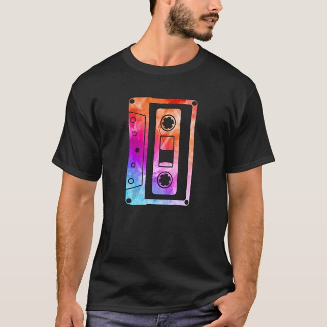 Camiseta 80s 90s Mixtape Cassette Tape Music Retro Party 1 (Anverso)