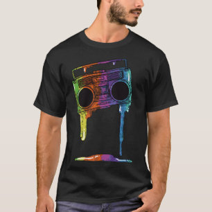 Camiseta 80s & 90s Old School Boombox Music hip hop rap 