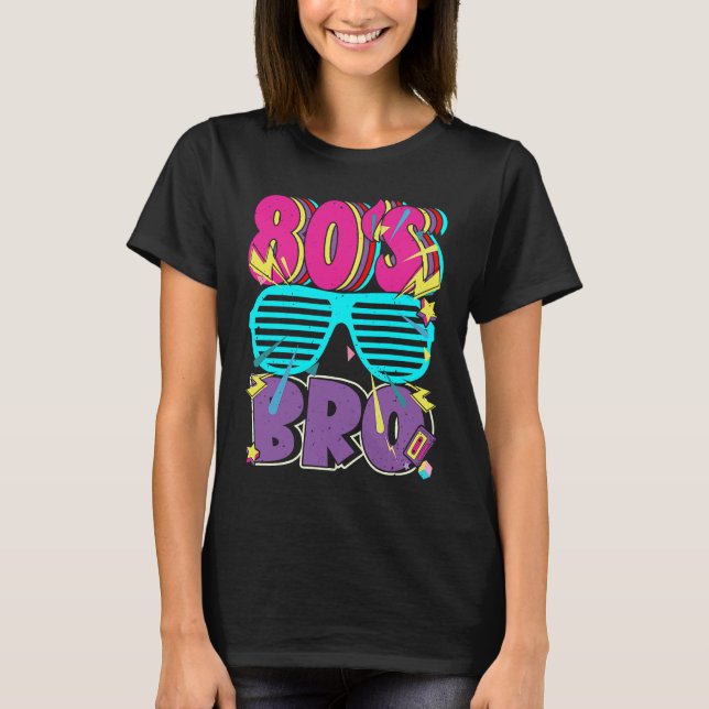 Camiseta 80s Bro Boy Retro Dies Ist My 80s Bro Costume (Anverso)