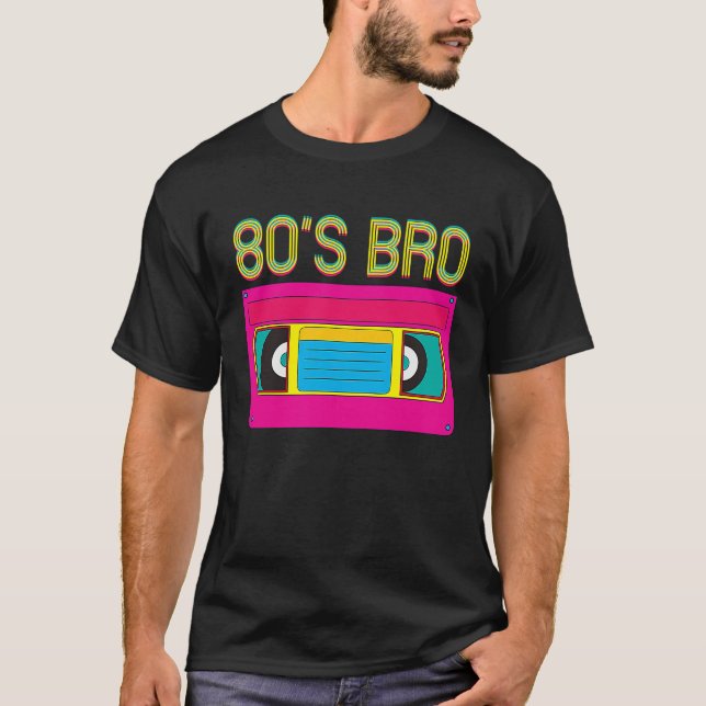 Camiseta 80s Bro Vintage Classic Cassette Tape (Anverso)