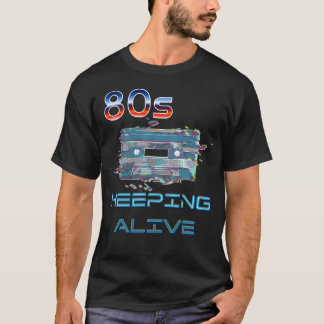 Camiseta 80's cassette keeping alive