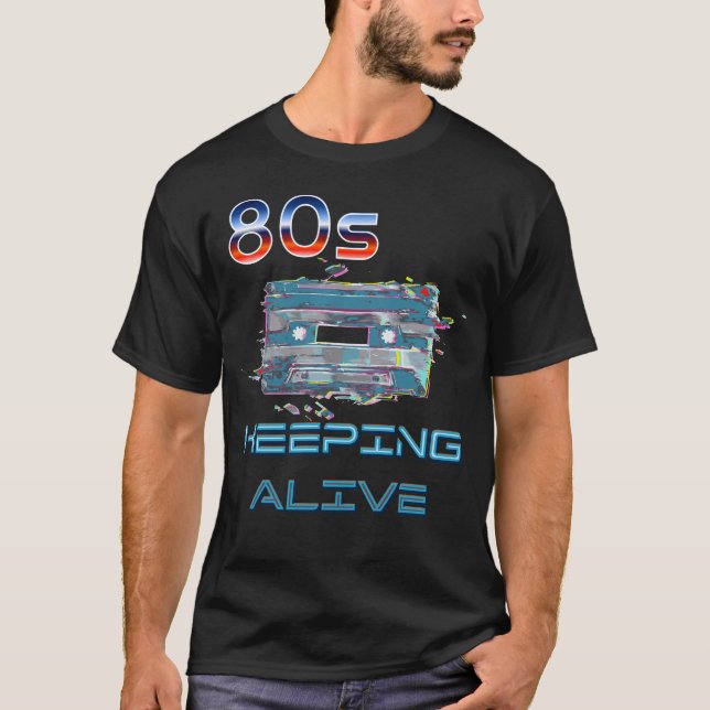 Camiseta 80's cassette keeping alive (Anverso)