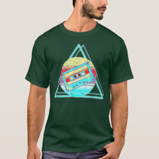 Camiseta 80s Cassette Music Lover Synthwave Vaporwave Retro