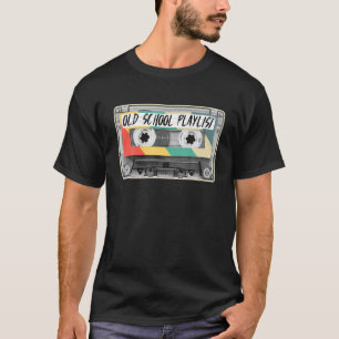 Camiseta 80S Cinta Cinta Cinta De Moda Lista De Reproducció